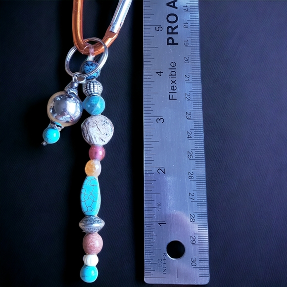 Boho Hand Crafted Beaded Keychain - Picture 8 of 8